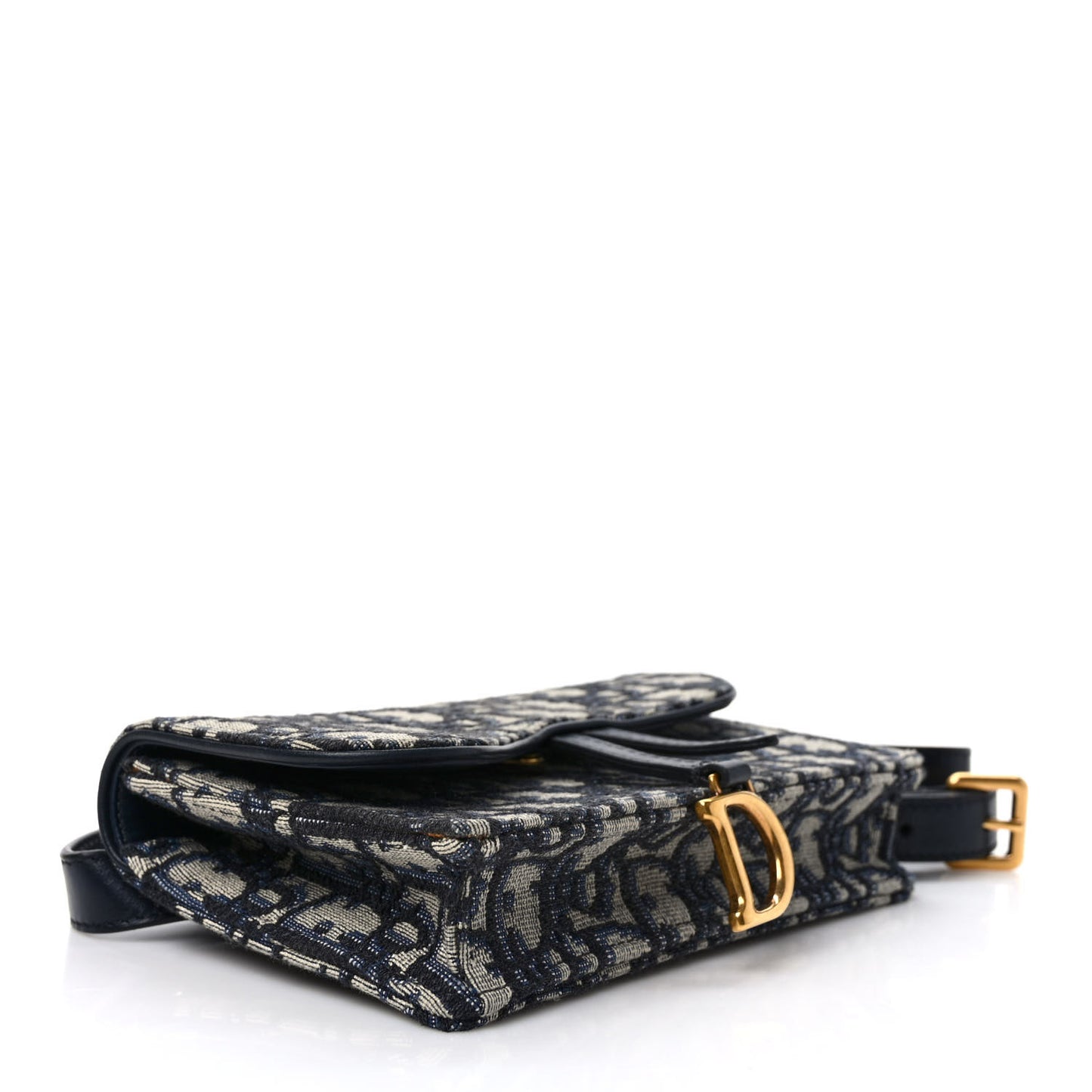Oblique Saddle Belt Bag Blue
