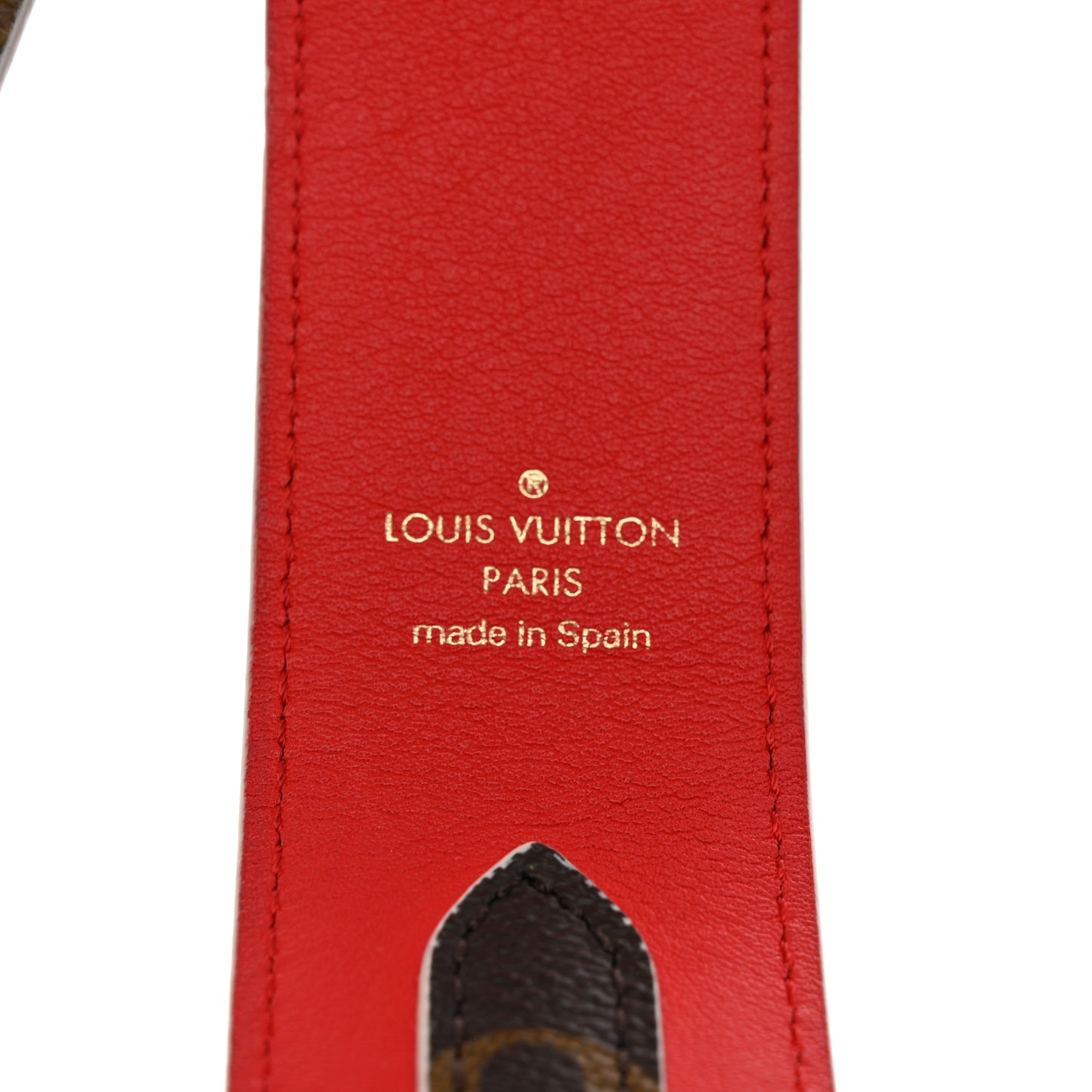 Monogram Bandouliere Shoulder Strap Red
