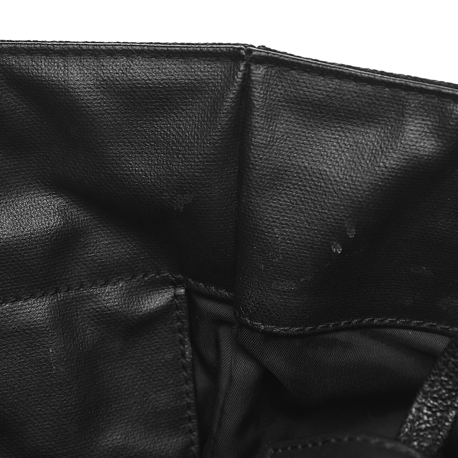 Chanel Coated Canvas Quilted Large Paris Biarritz Tote Black 12 of 19