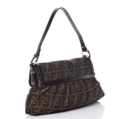 Fendi Zucca Small Chef Shoulder Bag Tobacco 3 of 11