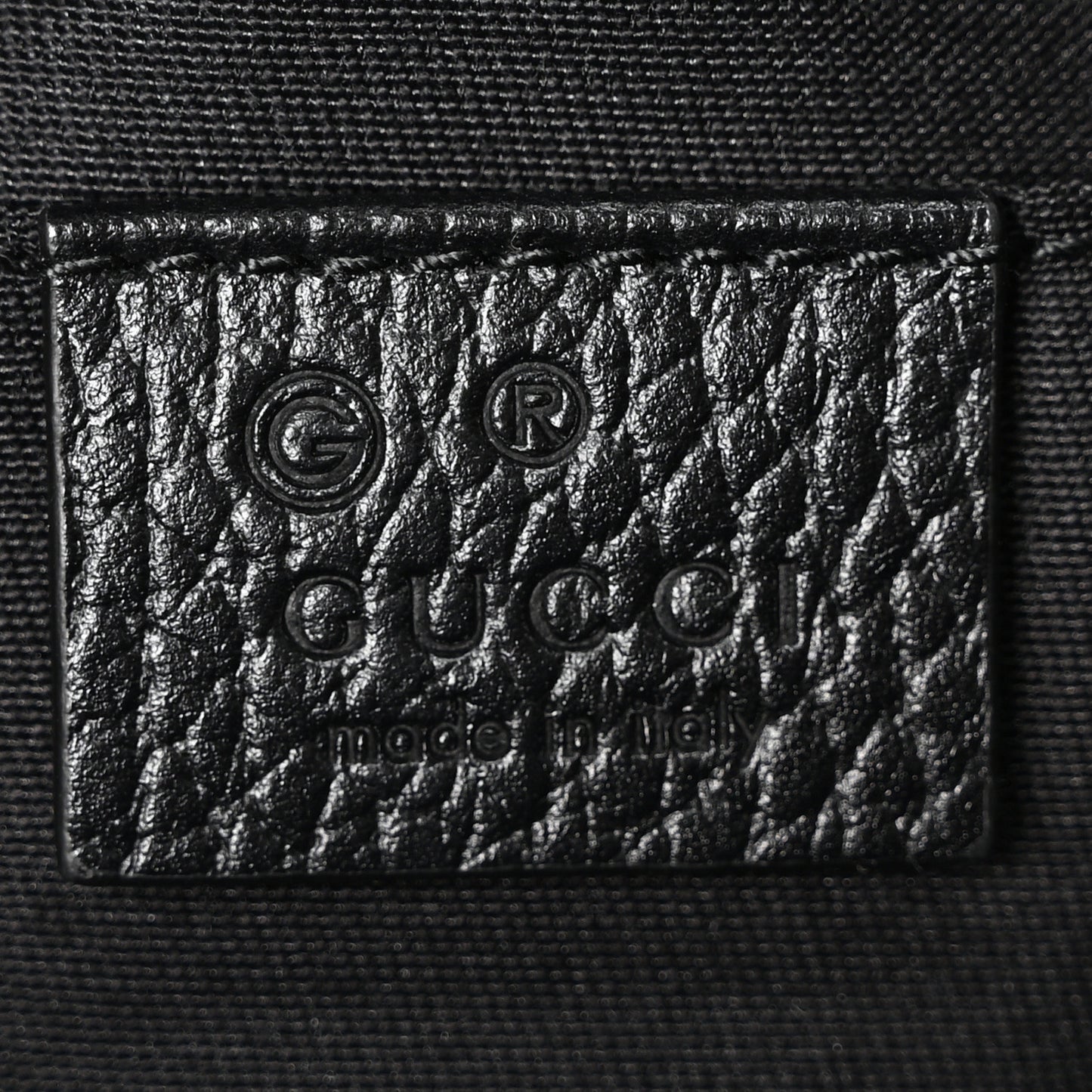 Nylon Monogram Fanny Pack Belt Bag Black