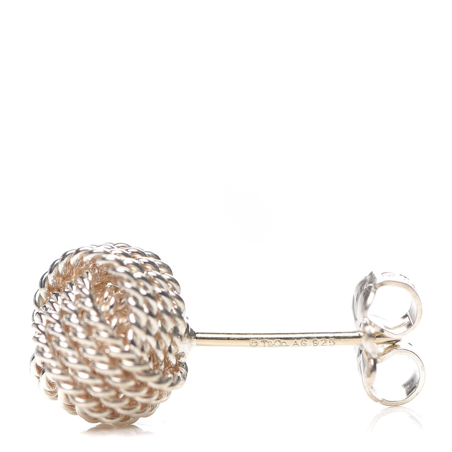 Sterling Silver Twist Knot Earrings