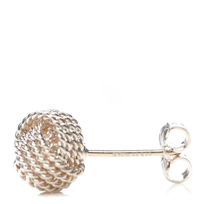 Tiffany Sterling Silver Twist Knot Earrings 4 of 4