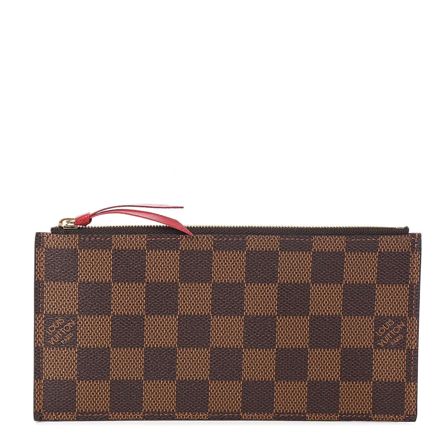 Louis Vuitton Damier Ebene Felicie Chain Wallet Zippered Insert 1 of 6