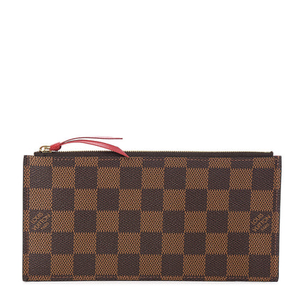 Louis Vuitton Damier Ebene Felicie Chain Wallet Zippered Insert 1 of 6