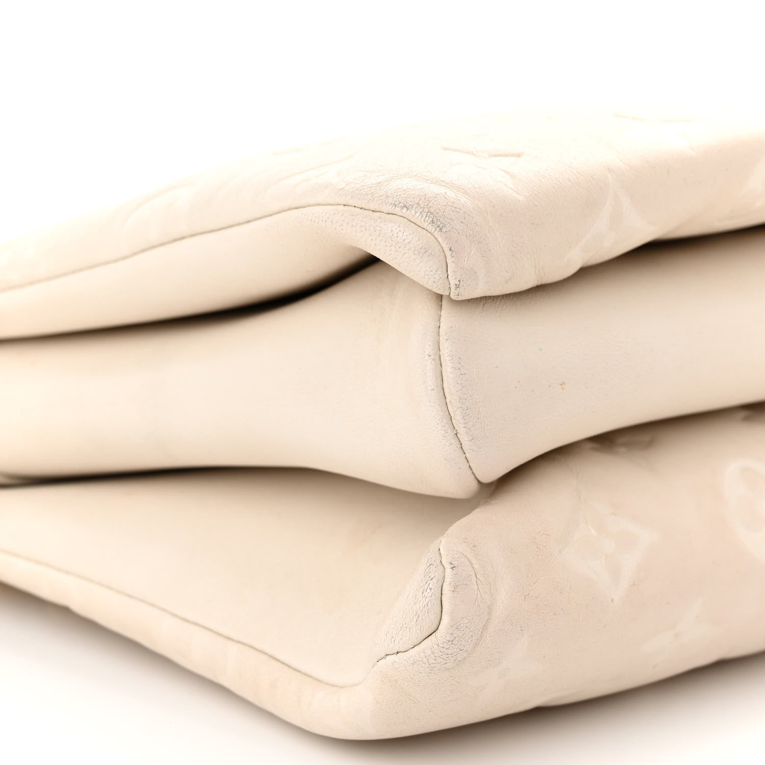 Louis Vuitton Lambskin Embossed Monogram Coussin PM Beige Cream 10 of 12