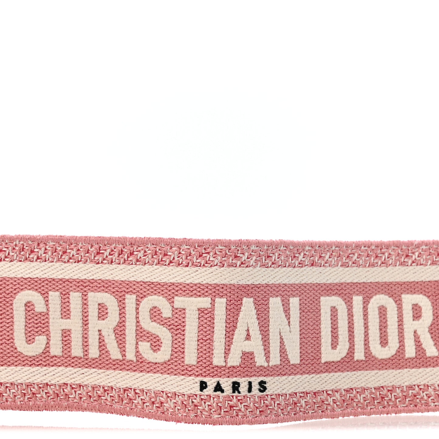 Canvas Embroidered Shoulder Strap Pink