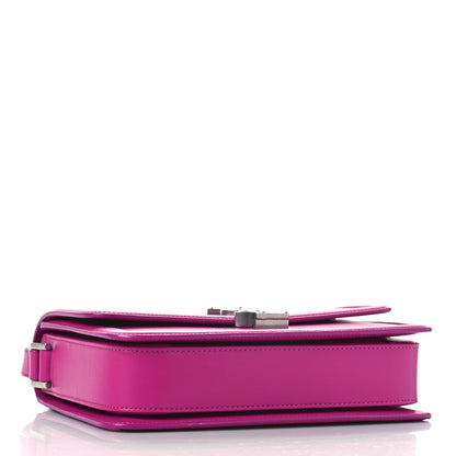 Saint Laurent Box Calfskin Monogram Medium Solferino Satchel Fuchsia 4 of 10
