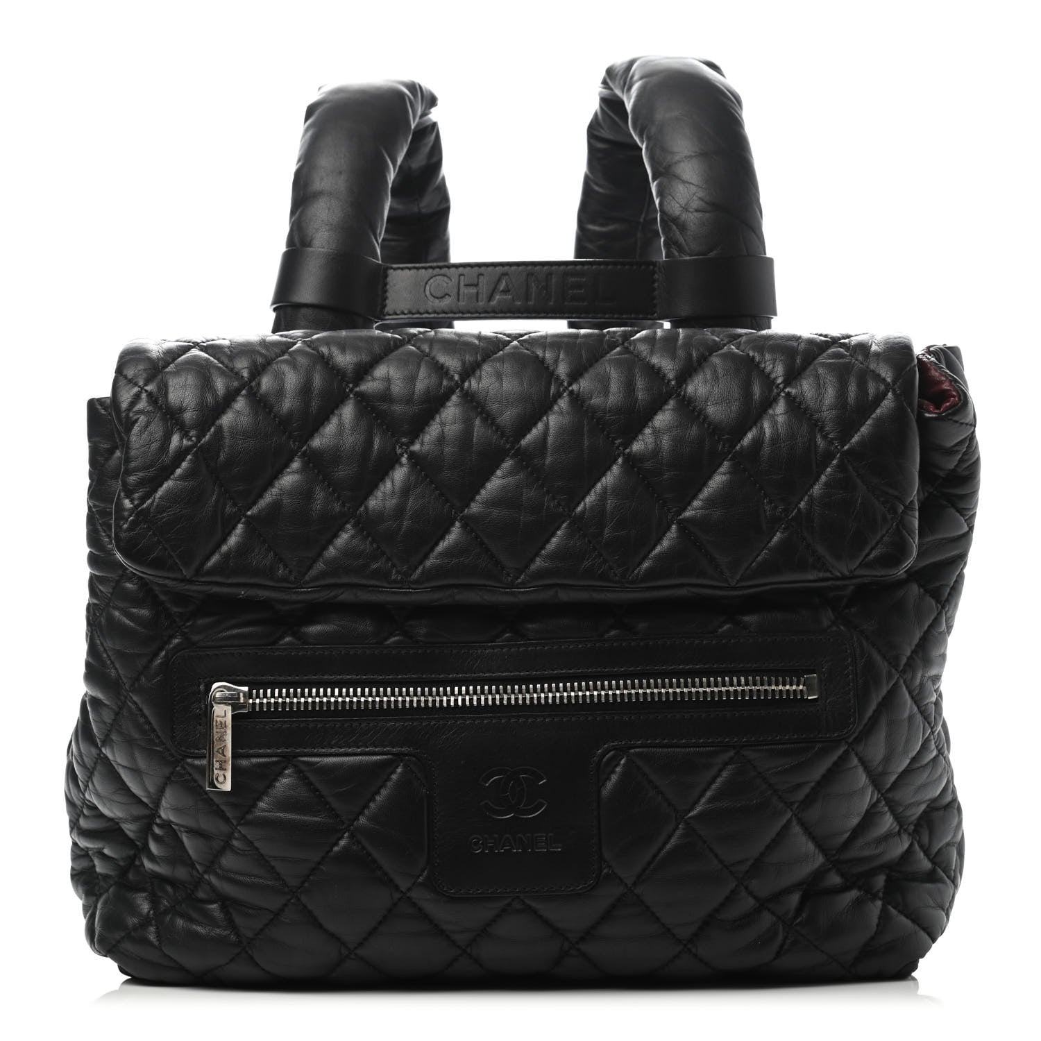 Chanel Lambskin Quilted Coco Cocoon Backpack Black 1 of 4