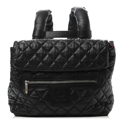Chanel Lambskin Quilted Coco Cocoon Backpack Black 1 of 4