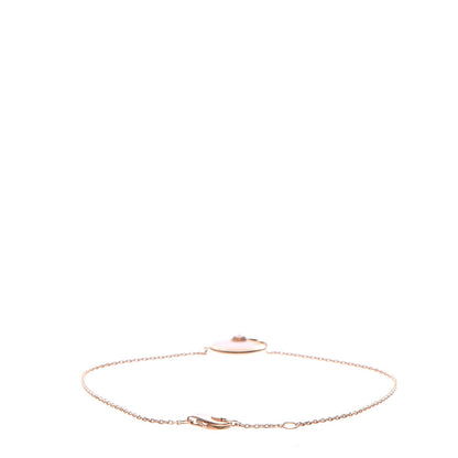 Cartier 18K Pink Gold Diamond Pink Opal Amulette de Cartier Bracelet 3 of 9
