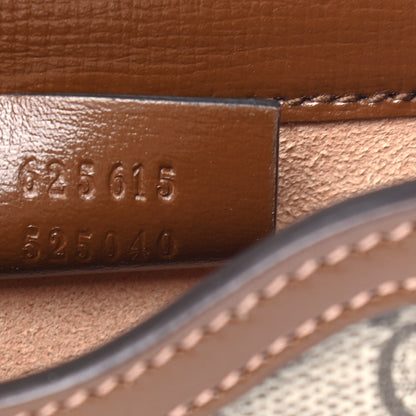 Gucci GG Supreme Monogram Mini Horsebit 1955 Crossbody Bag Beige Brown Sugar 6 of 8