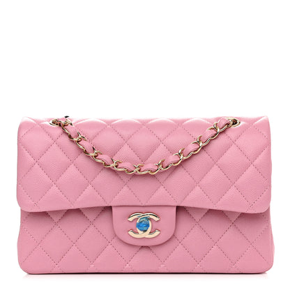 Chanel Caviar Quilted Small Double Flap Pink 1 of 11