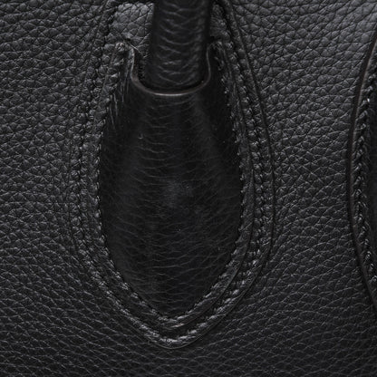 Celine Drummed Calfskin Mini Luggage Black 8 of 8