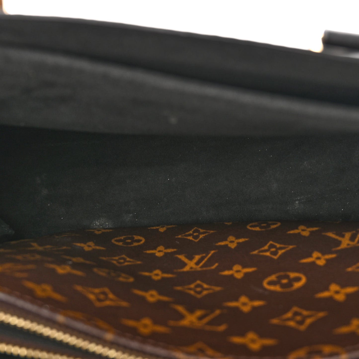 Monogram Flower Tote Black