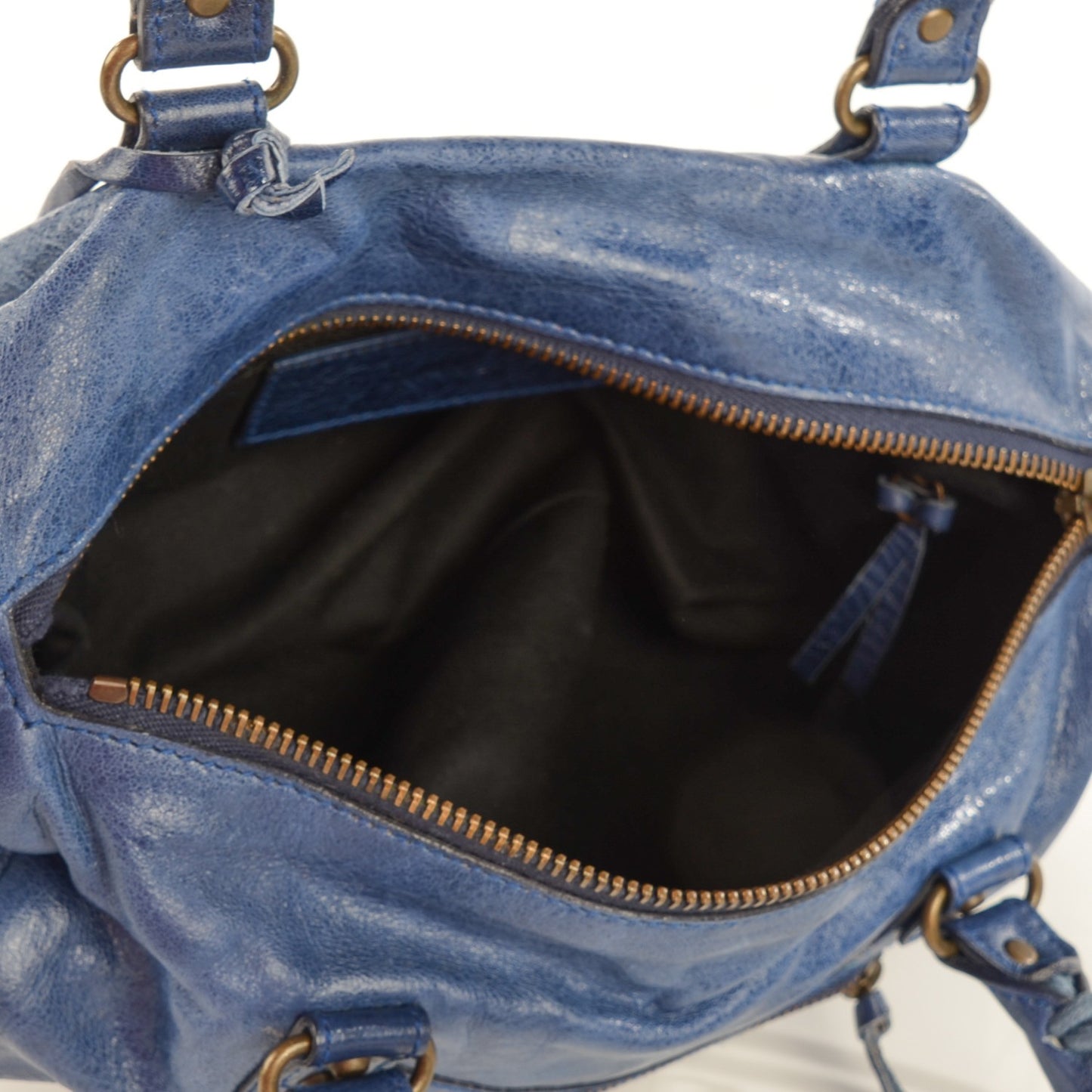 Chevre Classic Hardware Mini Twiggy Indigo