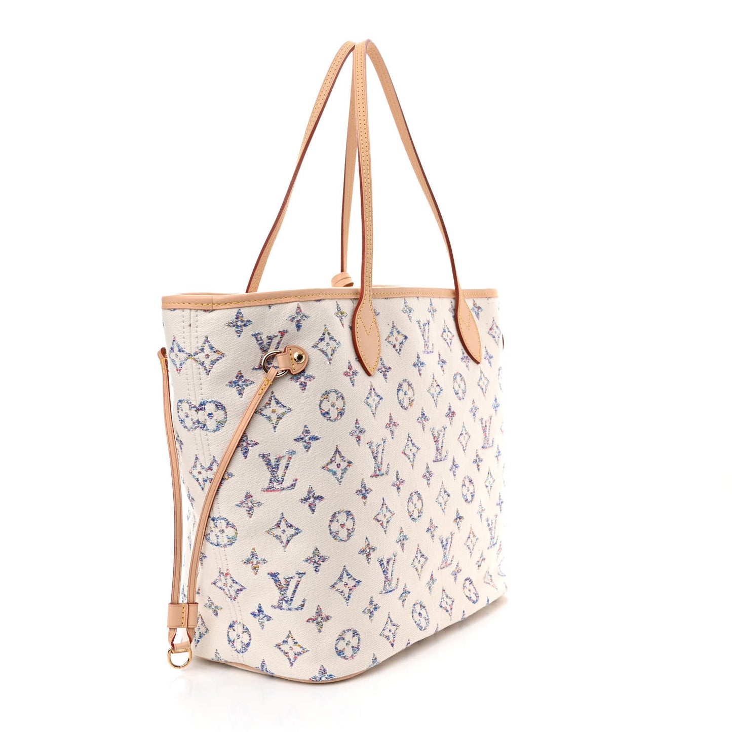 Monogram Jacquard Neverfull MM Multicolor Beige