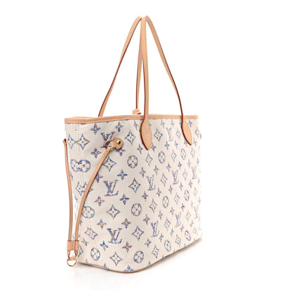 Louis Vuitton Monogram Jacquard Neverfull MM Multicolor Beige 4 of 10