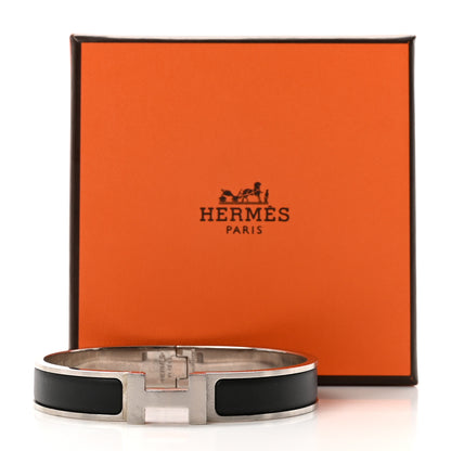 Hermes Matte Enamel Narrow Clic Clac HH Bracelet GM Black 5 of 5