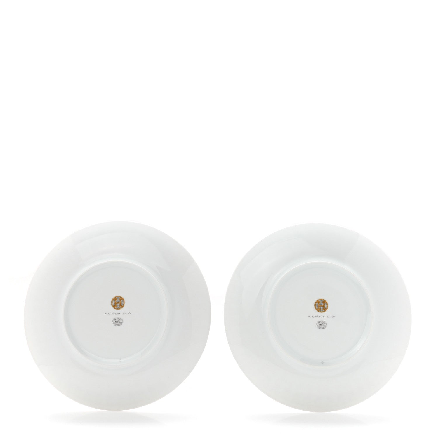 Hermes Porcelain Mosaique au 24 Dessert Plate Set of 2 3 of 6