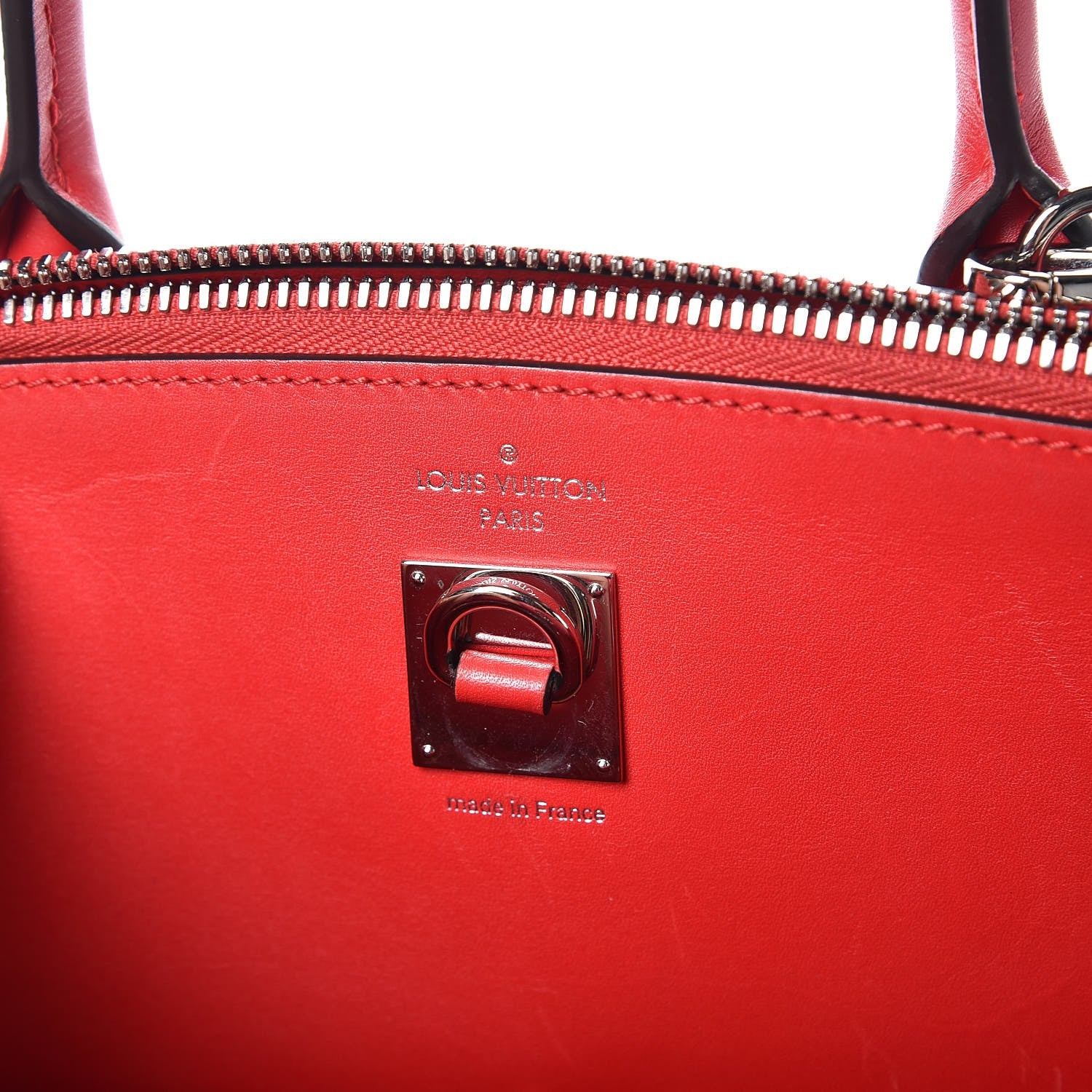 Louis Vuitton Veau Satin City Steamer MM Rubis 7 of 10