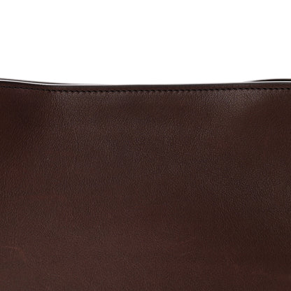 The Row Polished Saddle Calfskin Peggy Clutch Burgundy 7 of 9