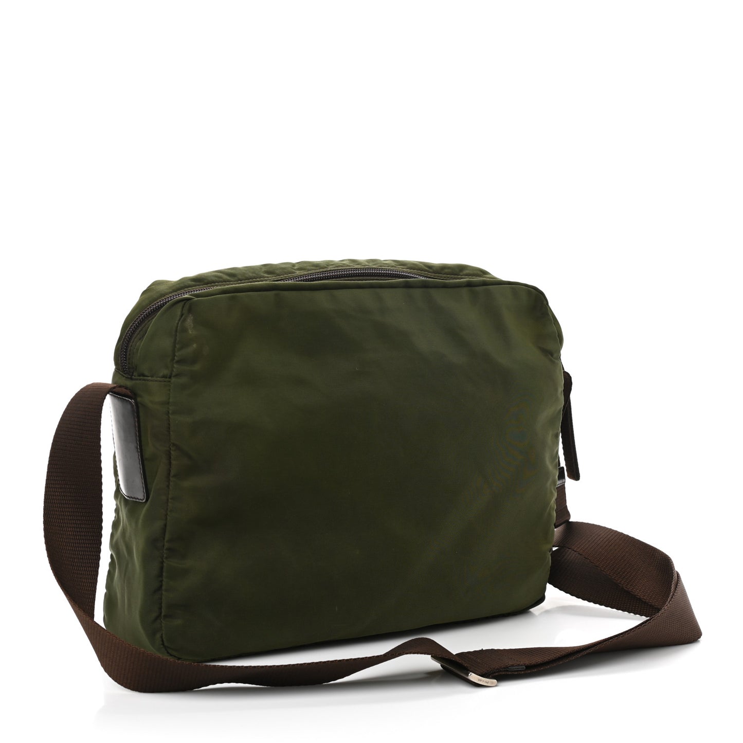 Nylon Vela Messenger Bag Ebano