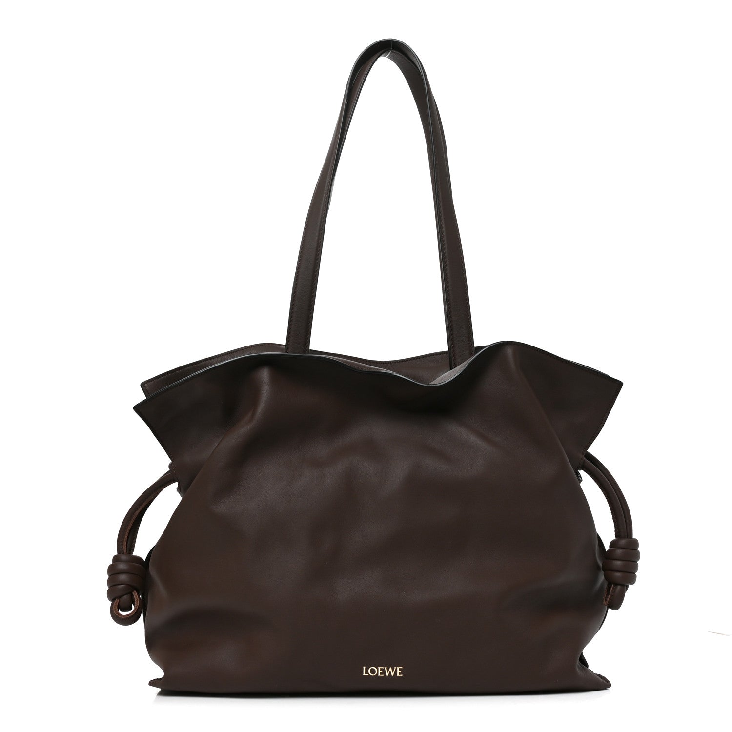 Loewe Calfskin Large Flamenco Knot Bag Chocolate 1 of 9