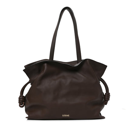 Loewe Calfskin Large Flamenco Knot Bag Chocolate 1 of 9