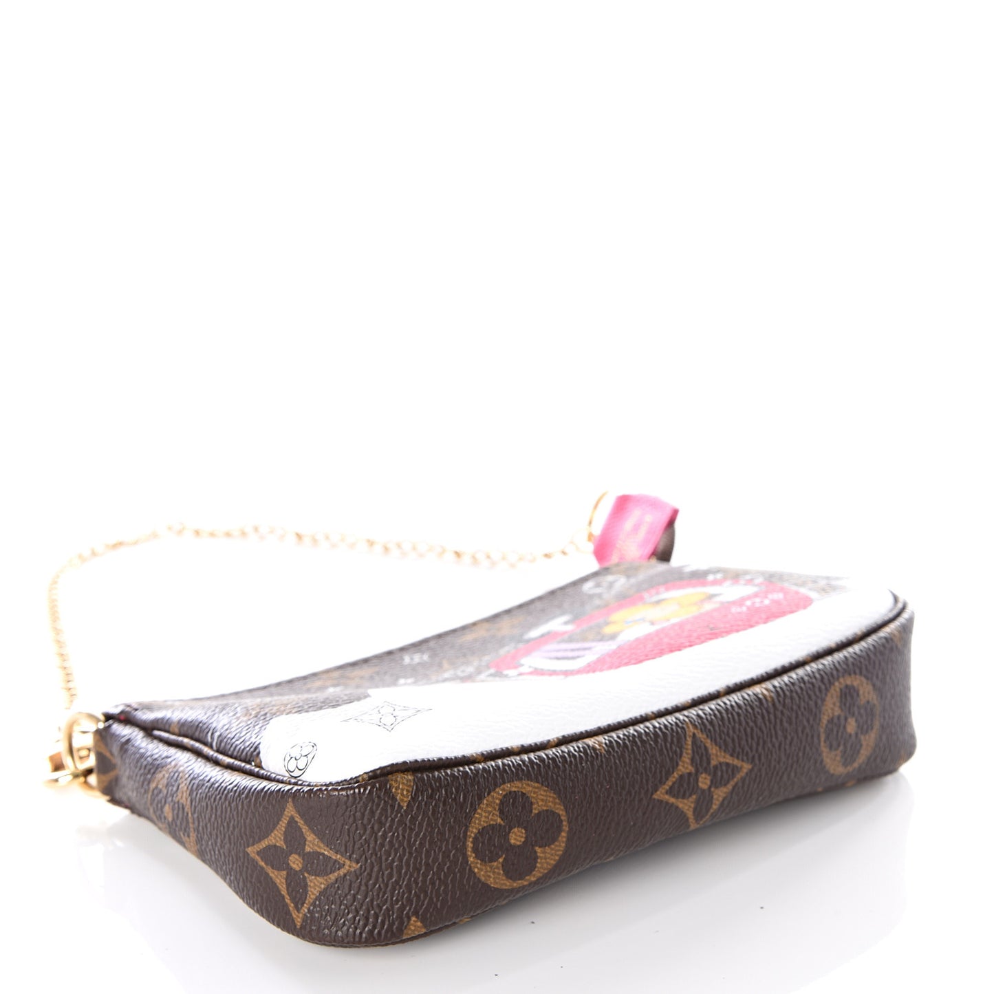 Monogram 2019 Christmas Animation Mini Courchevel Pochette Accessories Fuchsia
