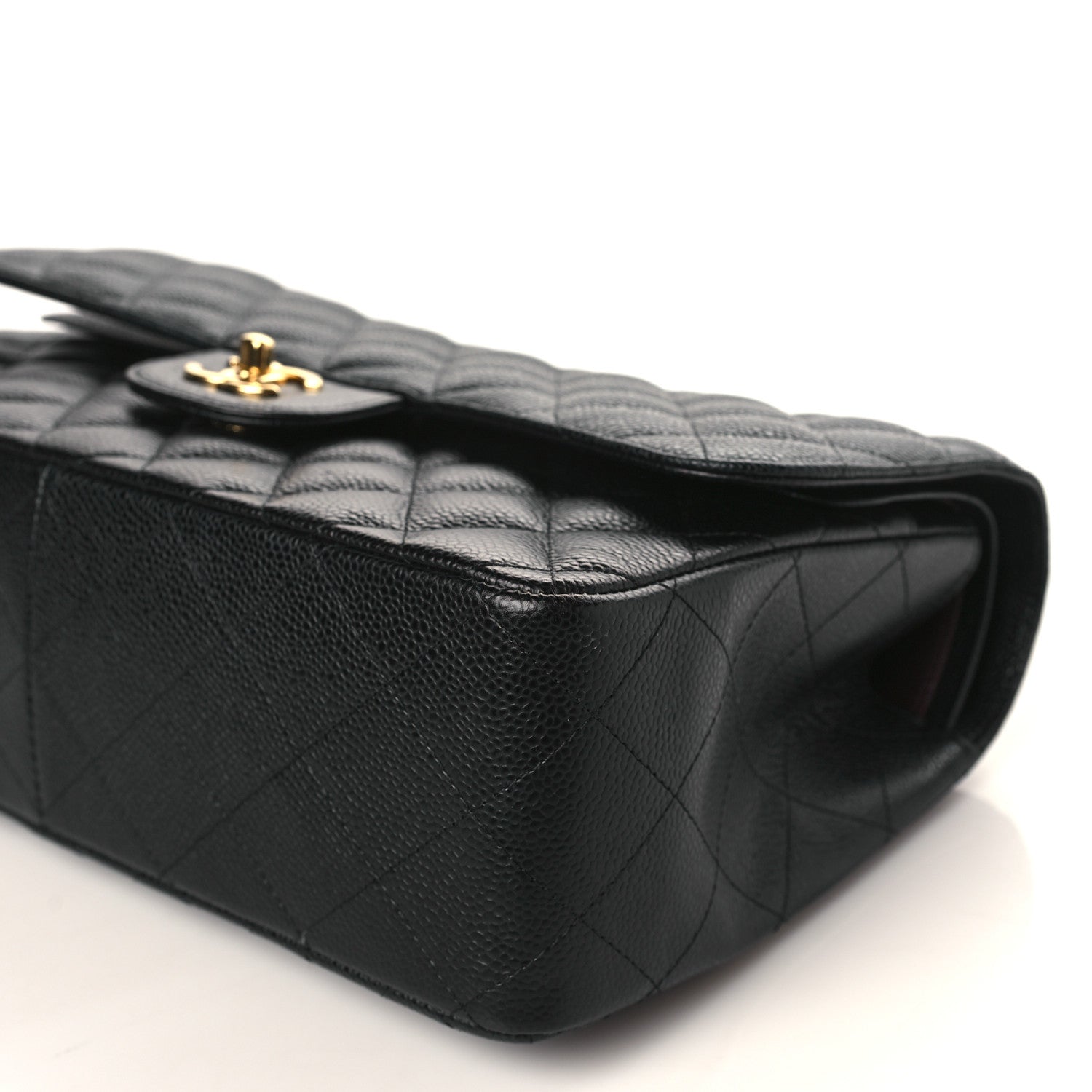 Chanel Caviar Quilted Jumbo Double Flap Black 9 of 10