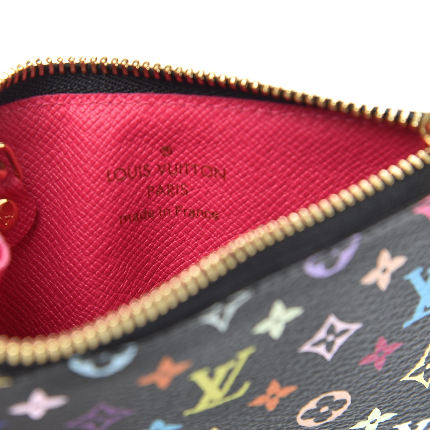 Louis Vuitton Monogram Multicolor Key Pouch Black Grenade 6 of 7