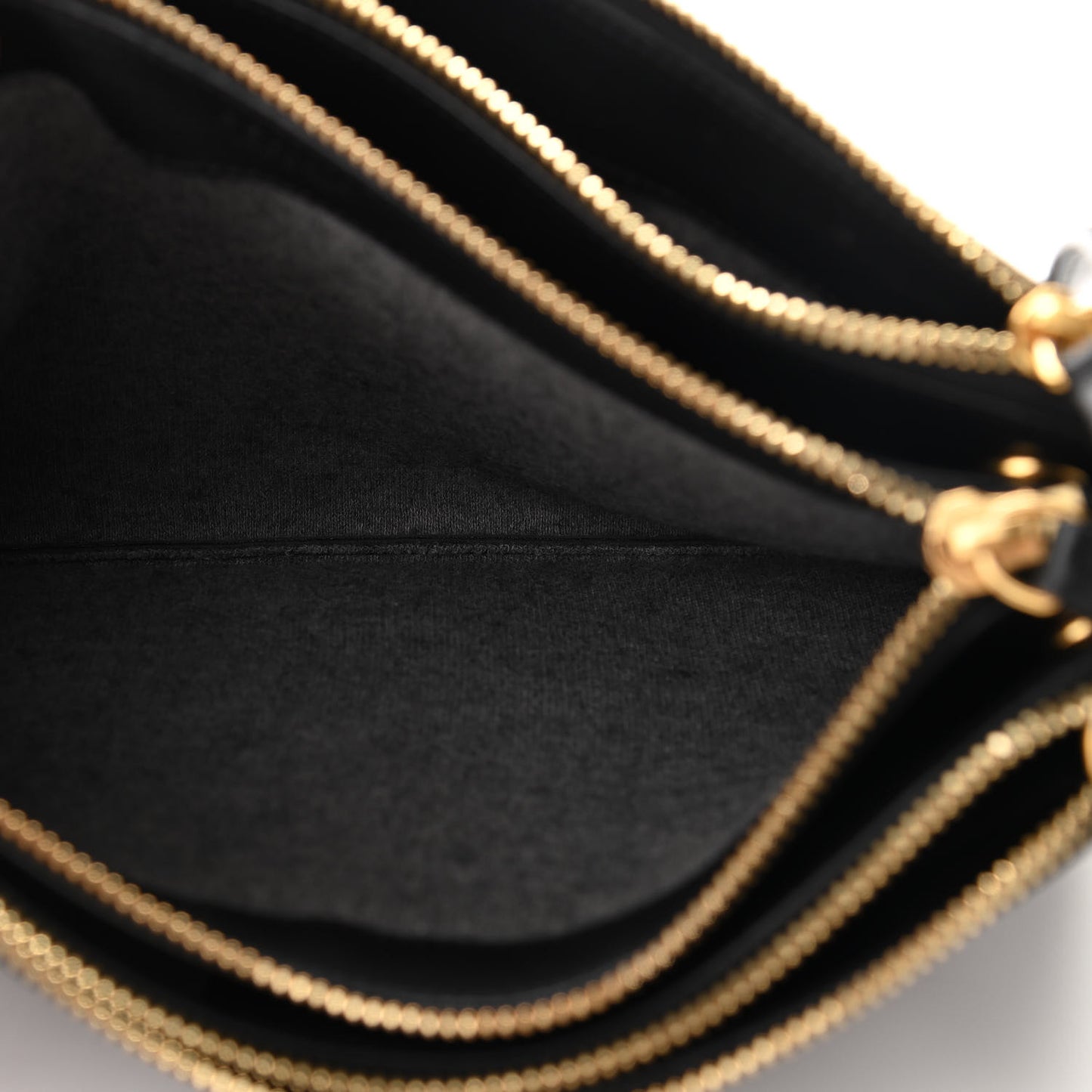 Lambskin Large Trio Crossbody Bag Black