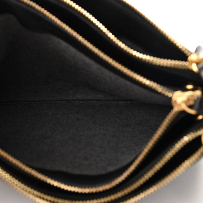 Celine Lambskin Large Trio Crossbody Bag Black 6 of 11