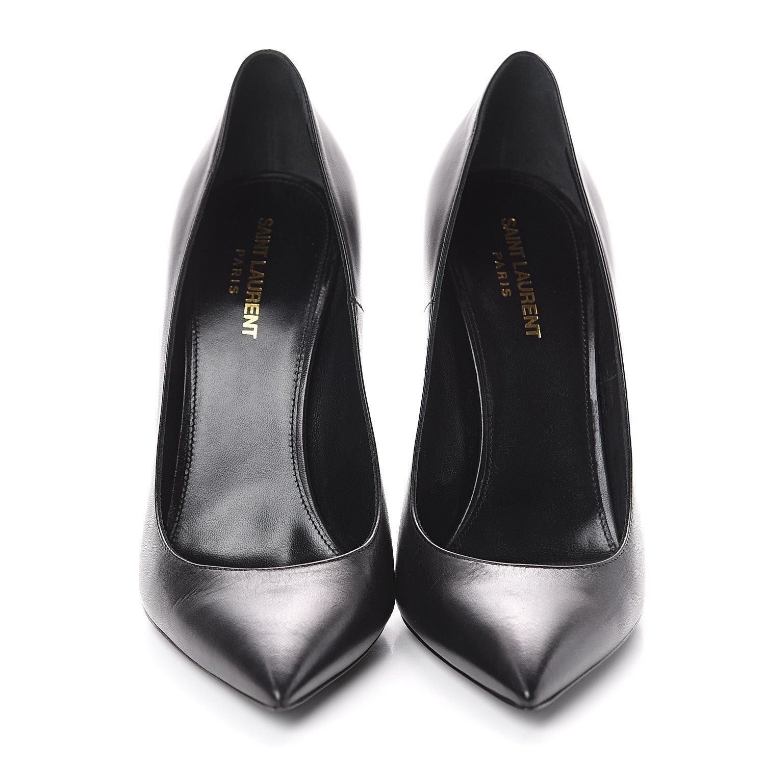 Saint Laurent Calfskin Opyum 110 Pumps 41 Black 2 of 7