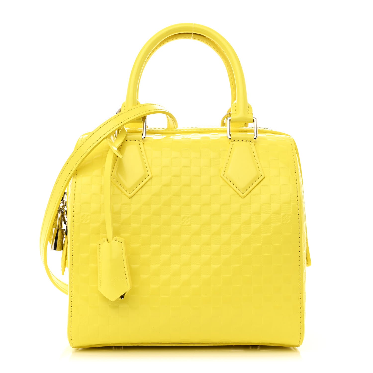 Louis Vuitton Damier Facette Speedy Cube PM Yellow 1 of 10