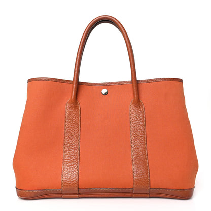 Hermes Toile Negonda Garden Party Tote 36 MM Potiron 1 of 17