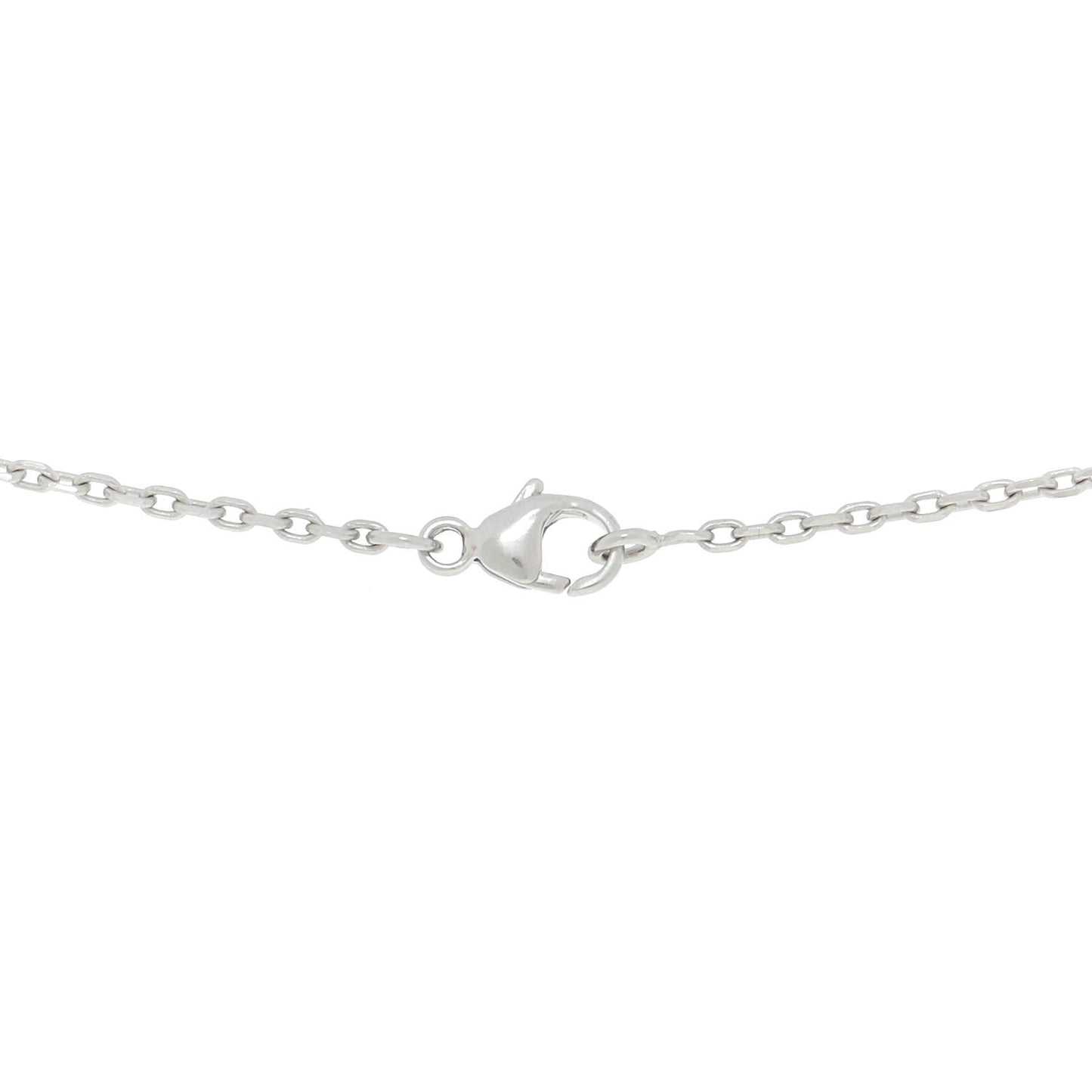 Lacquered Palladium Mini Pop H Pendant Necklace Bleu Zephyr