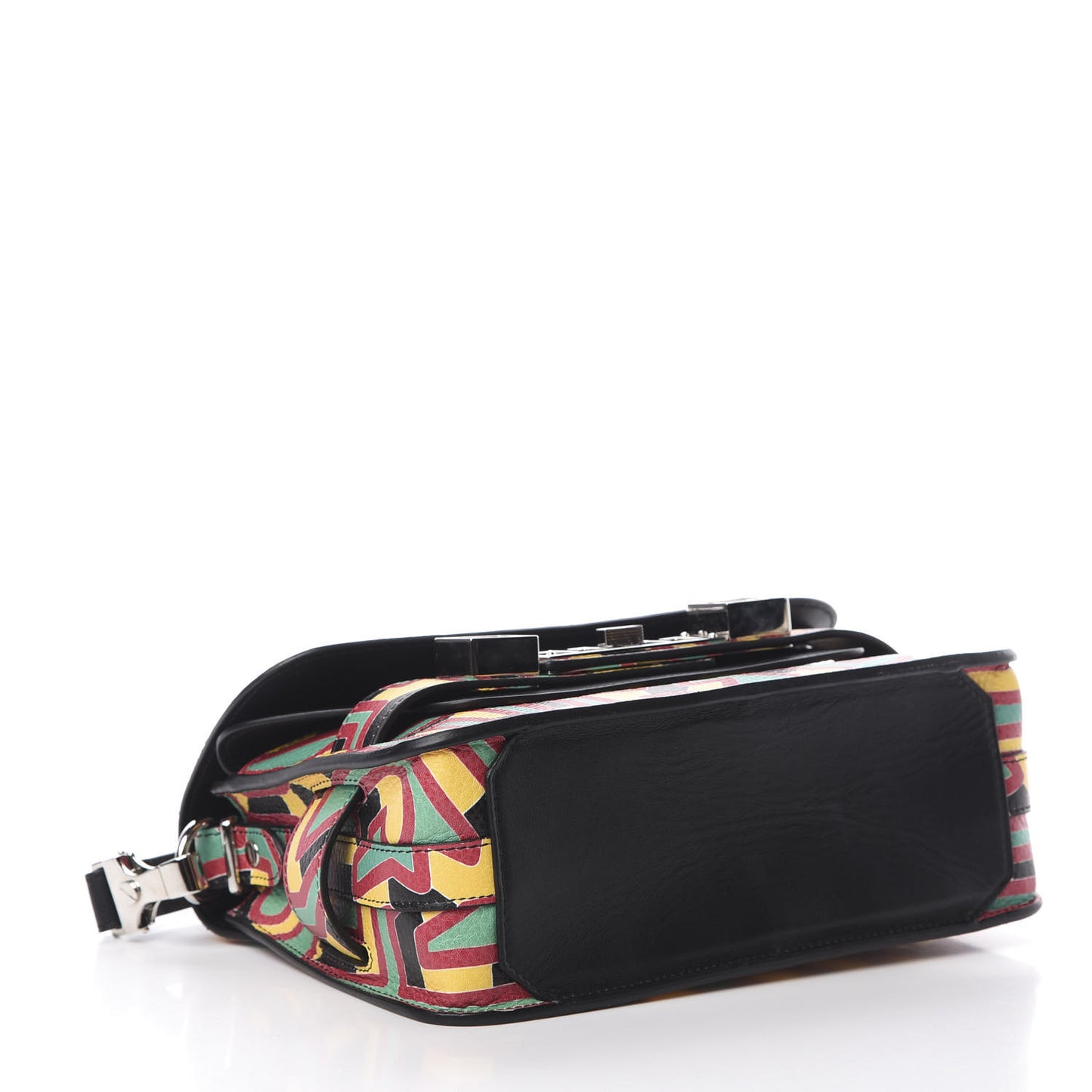 Calfskin Keith Haring Print Mini PS11 Classic Shoulder Bag Black Multicolor