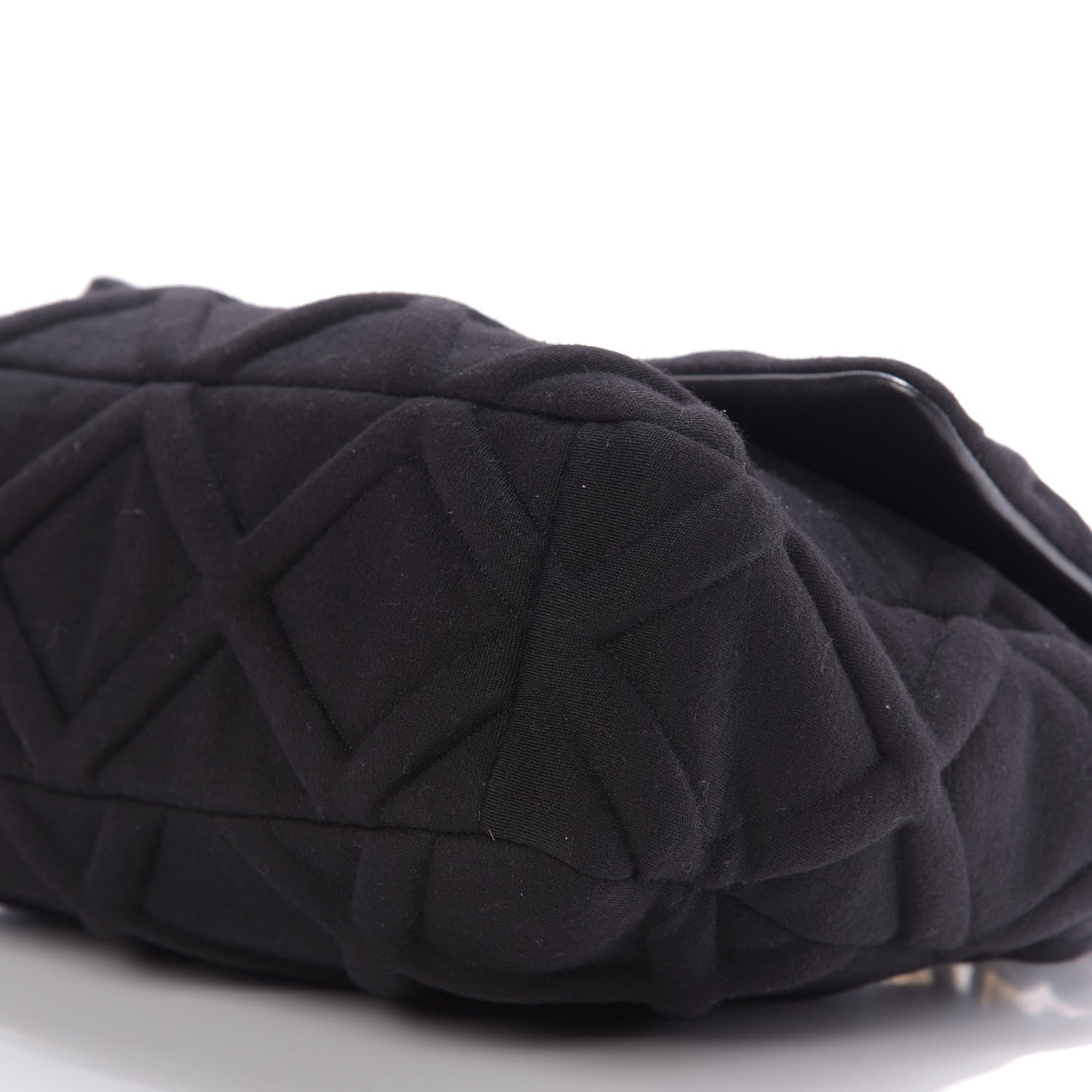 Chanel Jersey Lambskin Quilted Large 19 Flap Black 7 of 9