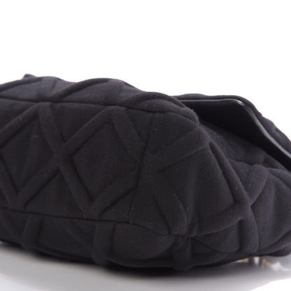 Chanel Jersey Lambskin Quilted Large 19 Flap Black 7 of 9