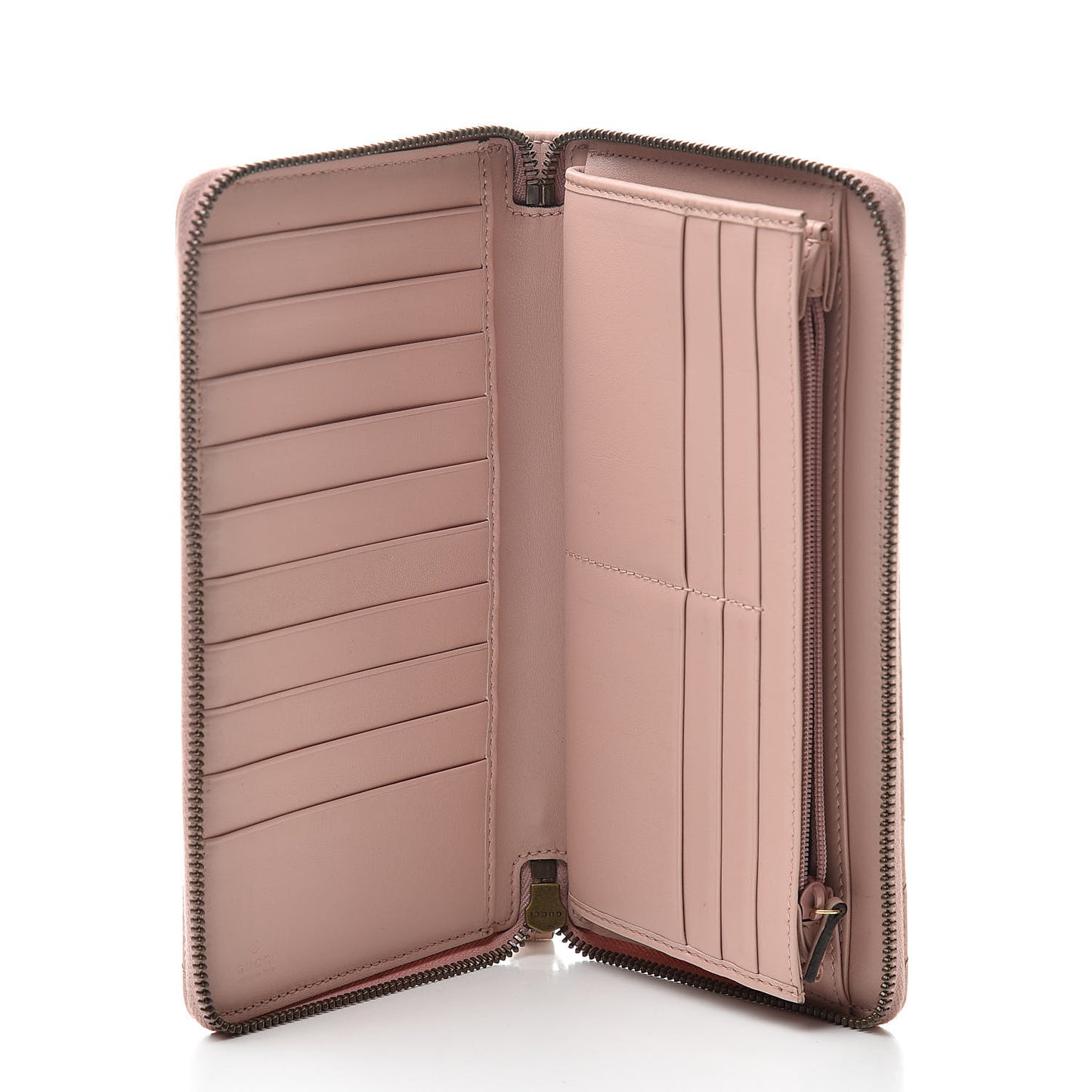 Calfskin Matelasse GG Marmont Zip Around Organizer Wallet Perfect Pink