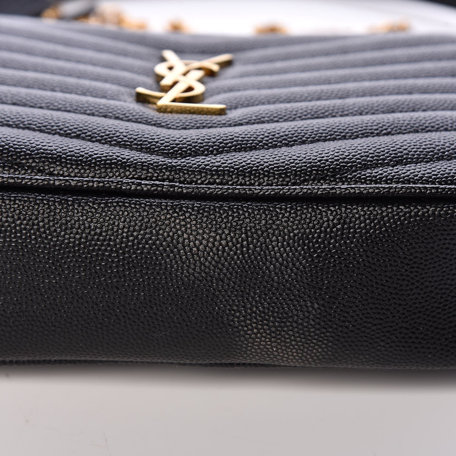 Saint Laurent Grain De Poudre Matelasse Monogram Mini Lou Camera Bag Black 11 of 12