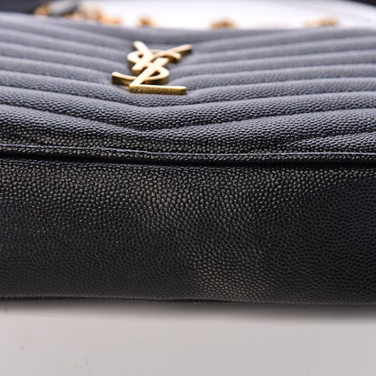 Saint Laurent Grain De Poudre Matelasse Monogram Mini Lou Camera Bag Black 11 of 12