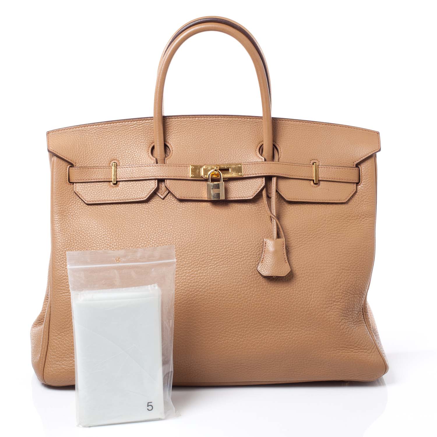 Hermes Taurillon Clemence Birkin 40 Tabac Camel 10 of 11