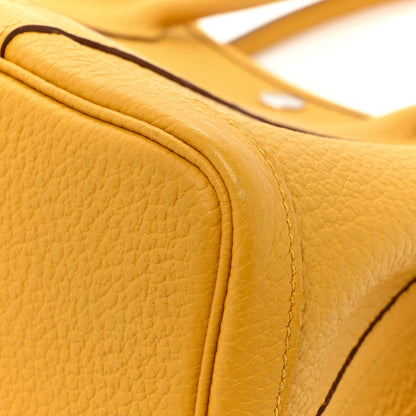 Hermes Vache Country Garden Party 30 TPM Jaune Ambre 11 of 16