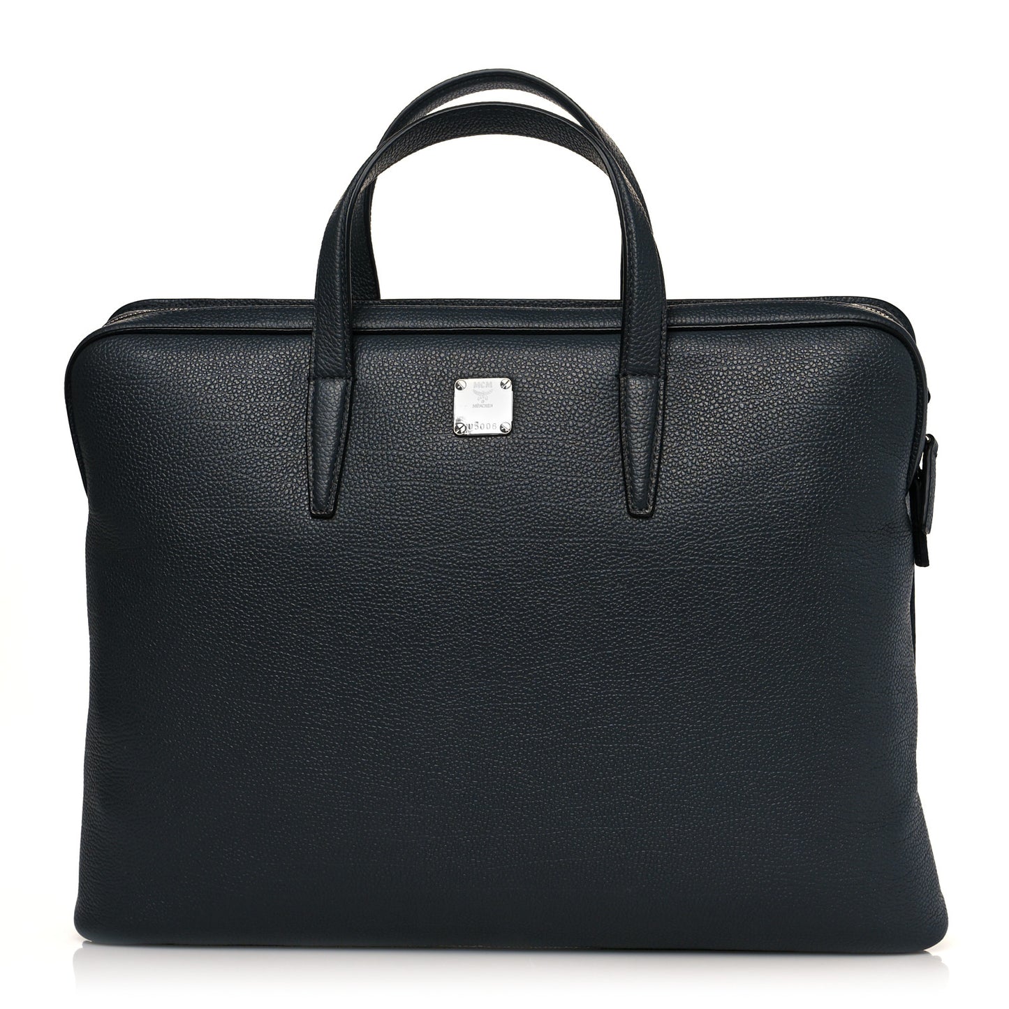 Calfskin Briefcase Navy Blue