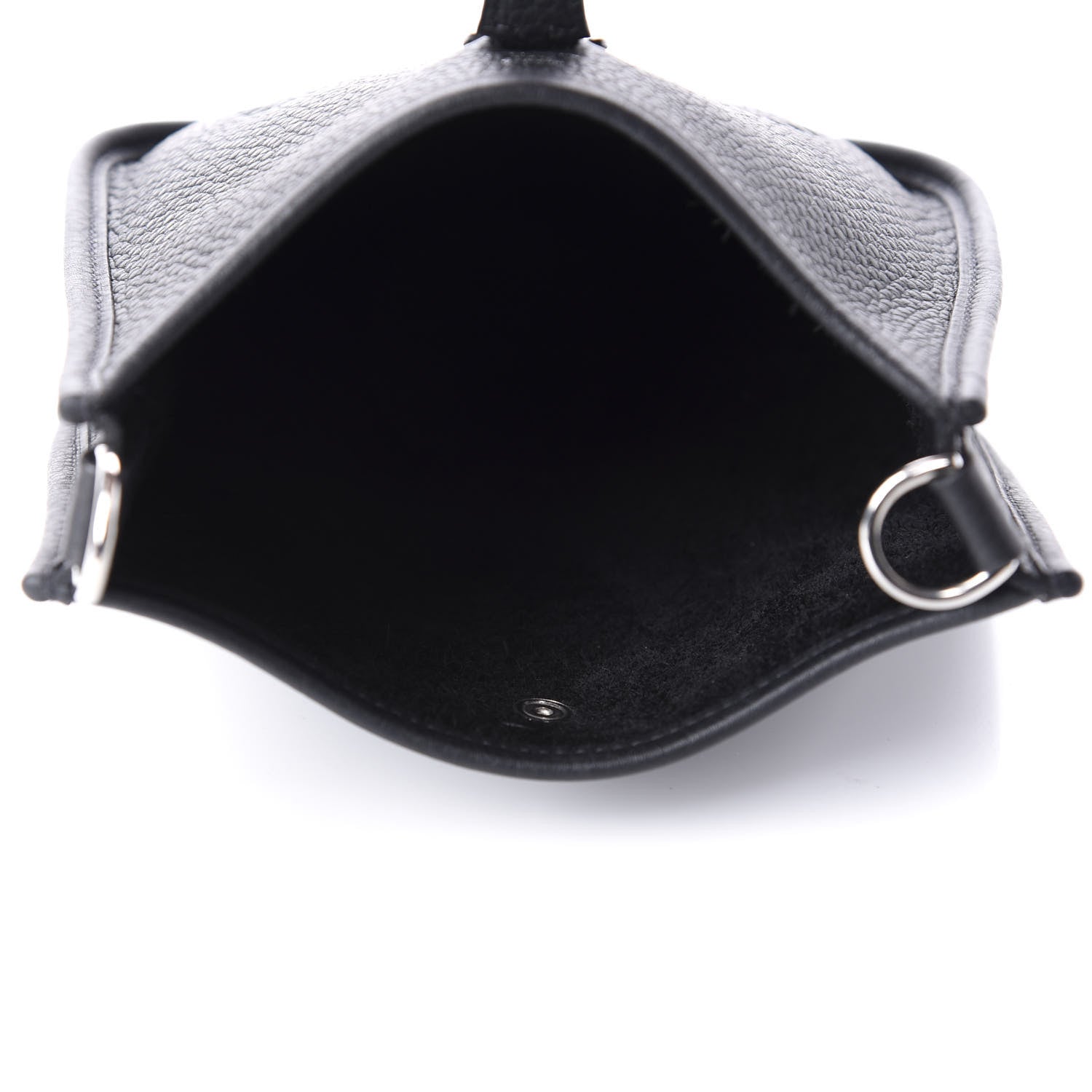 Hermes Taurillon Clemence Evelyne TPM Black 5 of 10