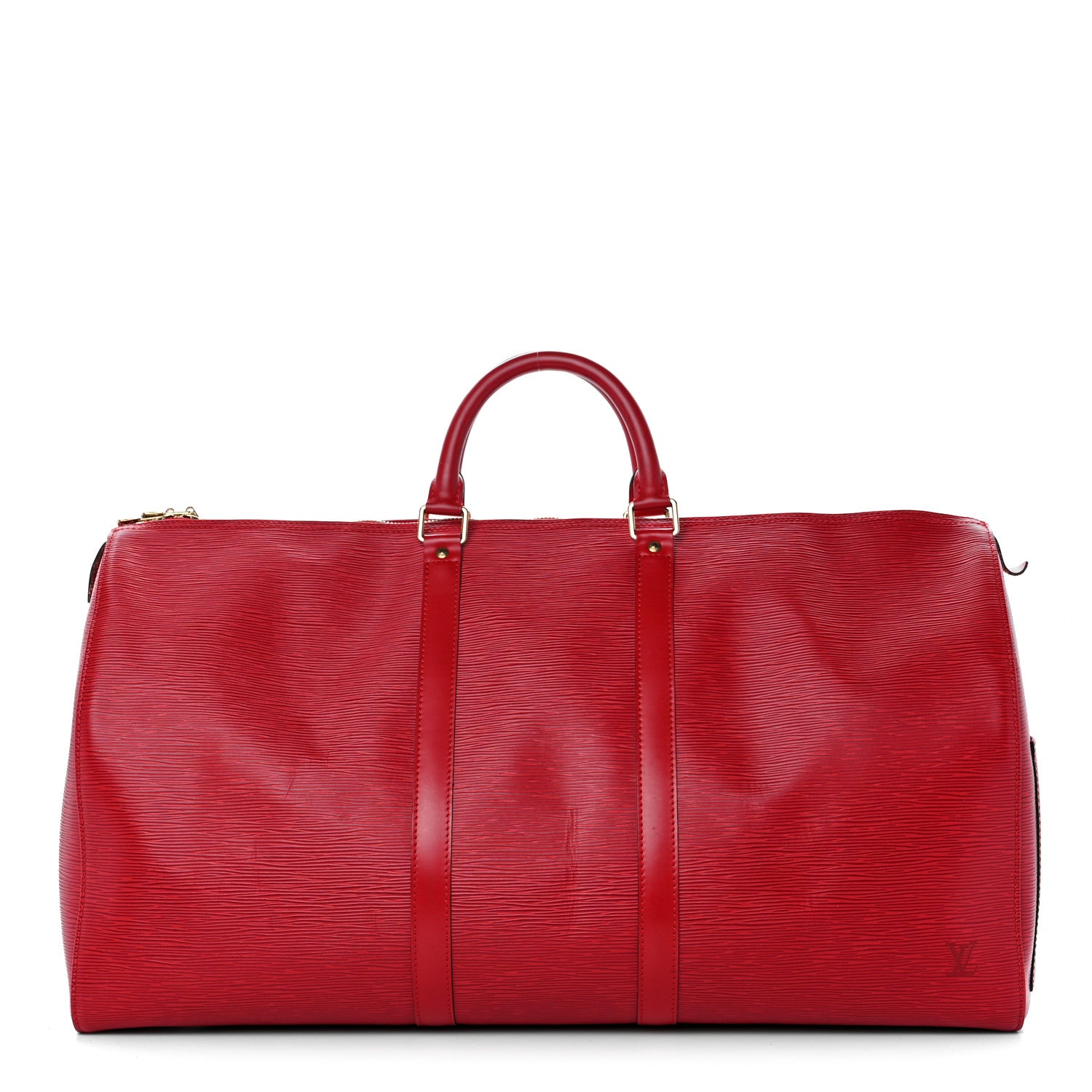Louis Vuitton Epi Keepall 55 Castillan Red 1 of 13