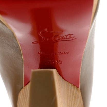 Christian Louboutin Calfskin Roche 120 Mule 35.5 Beige Grezzo 7 of 12